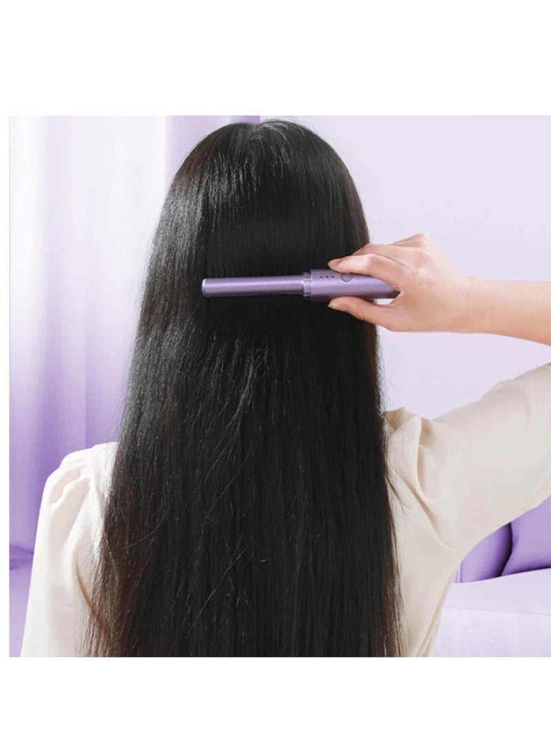 ELTRAZONE Rechargeable Mini Hair Straightener , Mini Flat Iron Hair Straightener Travel Size Rechargeable , 4000mAh Battery Straightener Brush , Portable 3 Level Hair Straightener , 4000mAh Battery Straightene - Image 4