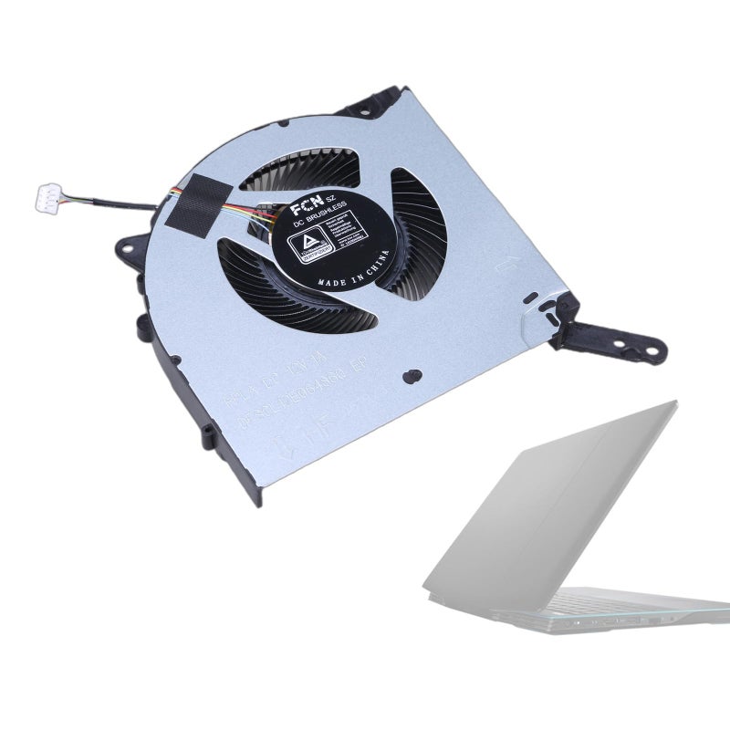 Black CPU GPU Radiator Cooling Fan Replacement DC12V 4Pin 4 Wires for Laptops - Image 4