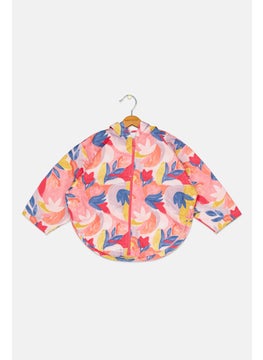 carter's Kids Girl Allover Print Rain Coat, Pink Combo  - Image 1