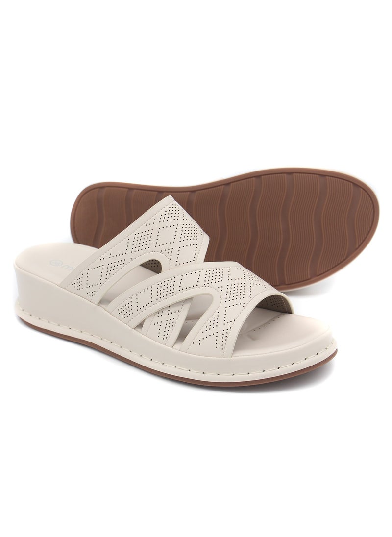 Mon Ami - Monami Flat Slides for Women | Premium Quality Stylish Sandals, Soft Bottom, Fashion Women Shoes for Girls & Ladies | Lightweight walking Slides - Image 1