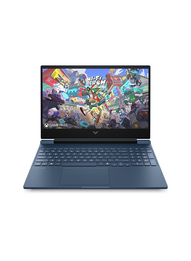 HP لابتوب الألعاب Victus 15-fa2011nx بشاشة 15.6 بوصة عالية الدقة بالكامل (1920x1080)، معالج Core i5-13420H/ذاكرة وصول عشوائي 16 جيجابايت DDR5/قرص صلب SSD سعة 512 جيجابايت/بطاقة رسومات Intel UHD/نظام التشغيل Windows 11 Home/ الإنجليزية/العربية - Image 1