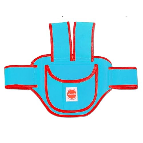 Vparents Ava Kids Safety Two Wheeler Seat Belt/Front Standing and Sitting Behind (Blue) - Image 1