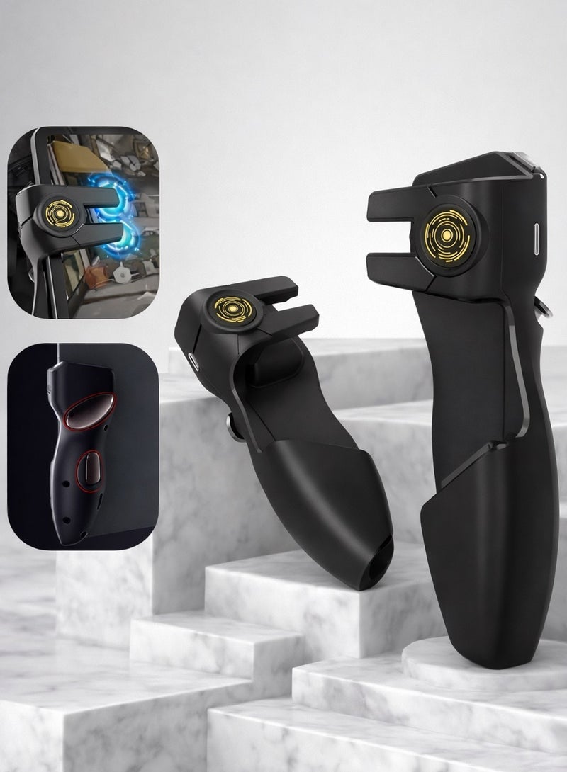 ميمو شفتات ليزر أوتوماتيكية للآيباد من ميمو، سرعة استجابة فائقة، وضع إطلاق متكرر عالي التردد، أزرار معدنية متينة، 80 امبير بطارية طويلة الامد، متوافقة مع أجهزة الآيباد والأجهزة اللوحية، مثالية لألعاب مثل ببجي موبايل وكول أوف ديوتي موبايل. - Image 1