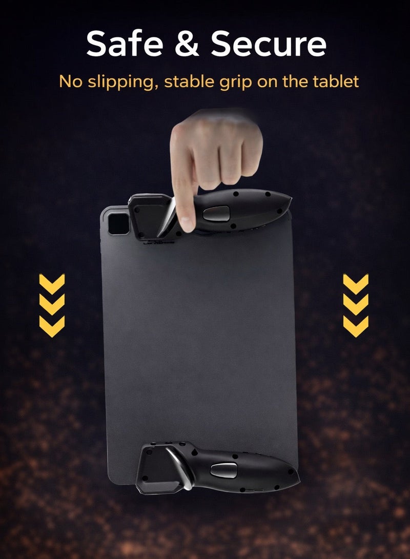 ميمو شفتات ليزر أوتوماتيكية للآيباد من ميمو، سرعة استجابة فائقة، وضع إطلاق متكرر عالي التردد، أزرار معدنية متينة، 80 امبير بطارية طويلة الامد، متوافقة مع أجهزة الآيباد والأجهزة اللوحية، مثالية لألعاب مثل ببجي موبايل وكول أوف ديوتي موبايل. - Image 5