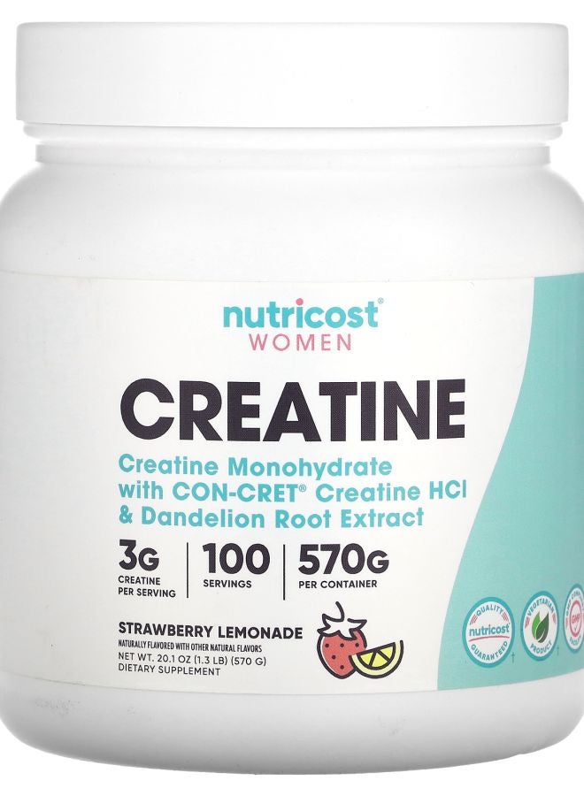 Nutricost Women Creatine Strawberry Lemonade 1.3 lb (570 g)