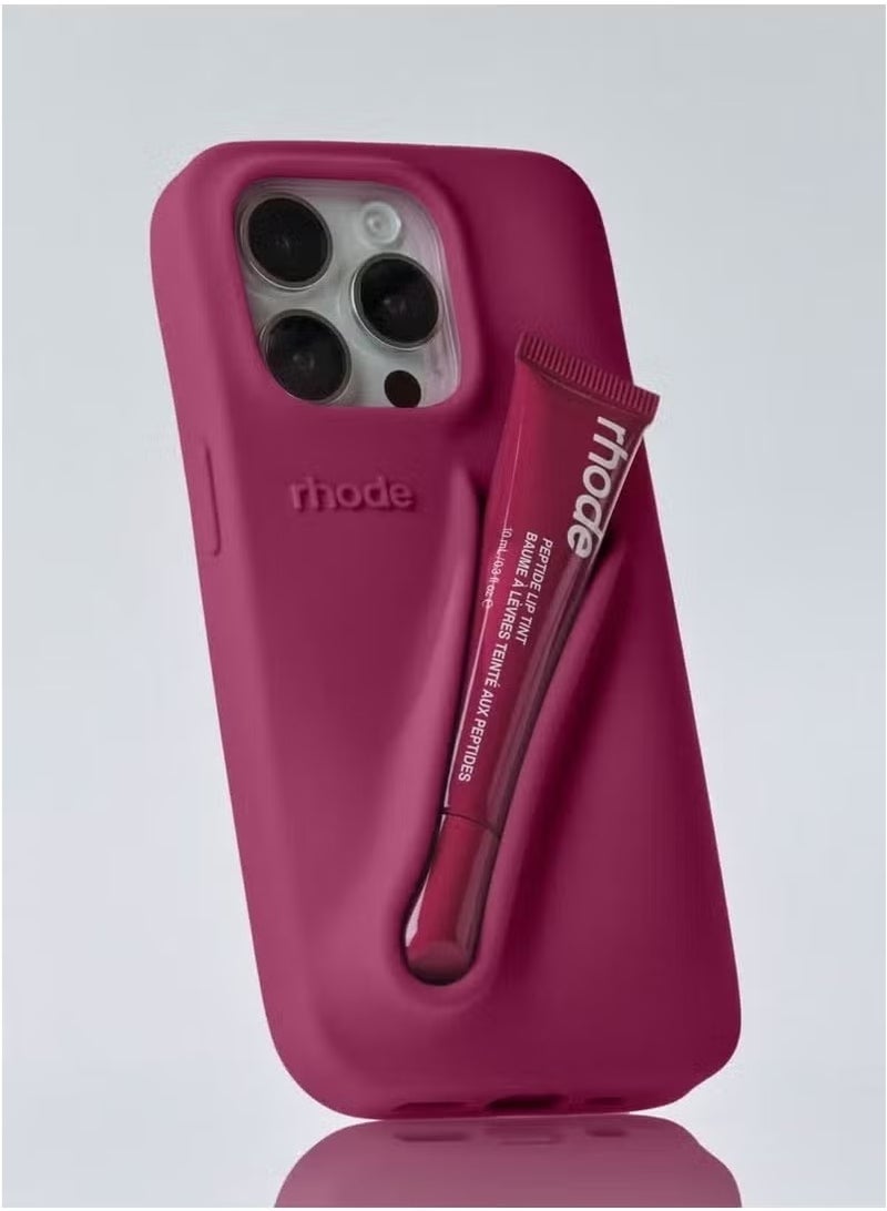rhode Peptide Lip Tint (Raspberry Jelly) + Summer Lip Case Case for iPhone 14 Pro Max (Raspberry Jelly) - Limited Edition - Image 1