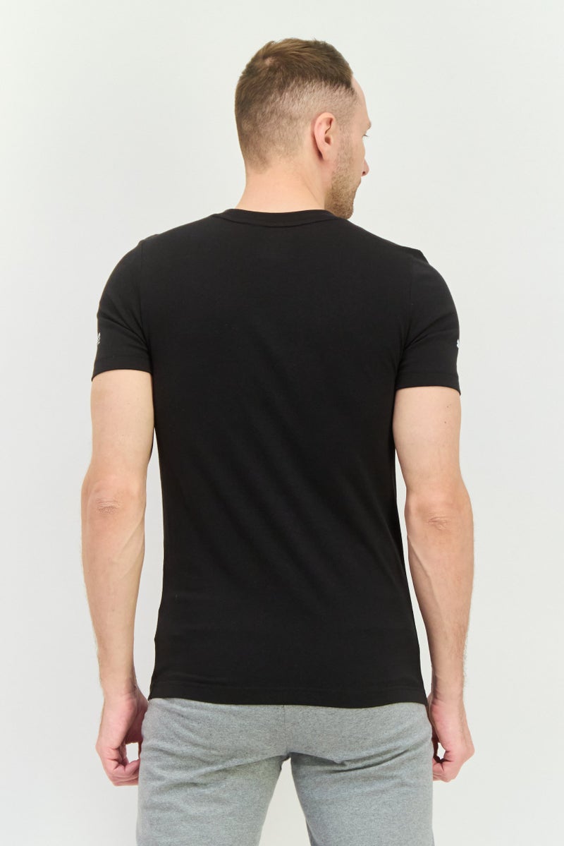 PUMA تي شيرت رياضي للرجال بأكمام قصيرة مناسب في الهواء الطلق، أسود - Image 4