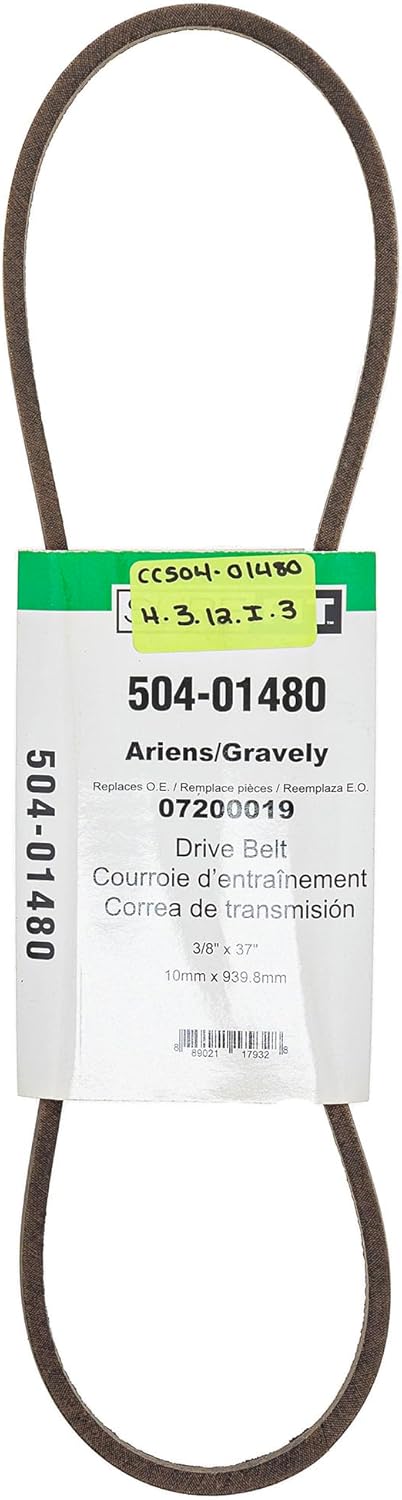 Surefit SureFit Drive Belt Replaces Ariens Gravely 07200019 SP21 P21 SSP21 DSP21 SESP21 DESP21 21 Deck SelfPropelled Mower  - Image 1