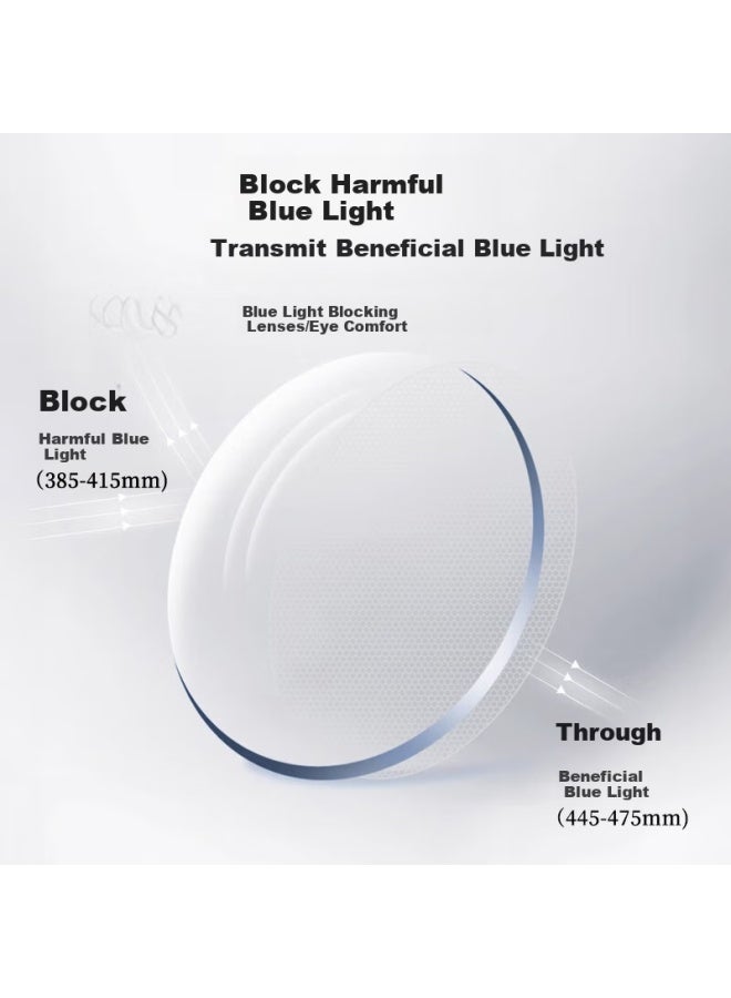 Fesete Blue Light Blocking Gl, Anti-radiation Gl, Blue Light Gl For Eye Fatigue Protection, Protective Goggles, Myopia 300 Degrees - Image 2