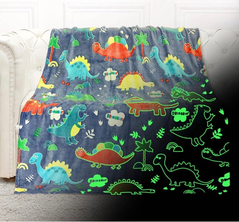 Butterthief Glow in The Dark Radium Blanket for Kids Super Soft & Warm Glowing Blanket for Toddler (100x150 cm, 0-8 Year) - Image 1