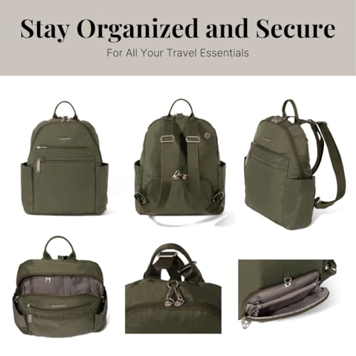 Baggallini Securtex® Anti-theft Vacation Travel Backpack 10x13 Slash-Resistant Nylon Daypack w/RFID - Image 5