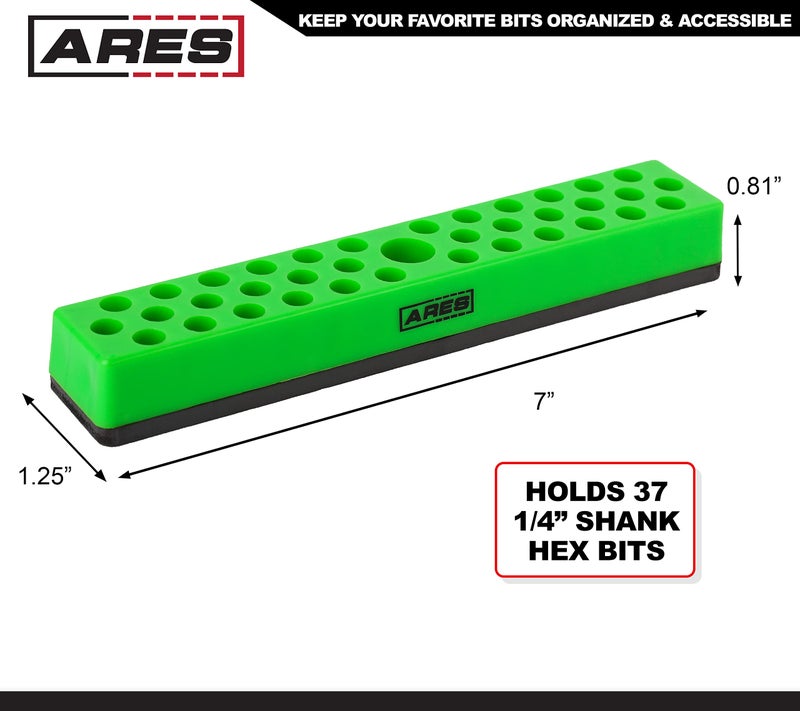 ARES ARES 70751-34-Piece Tool Accessory Set - Includes Socket Adapters, Universal Joints, Bit Holders, and Bits - Magnetic Organizer for Ideal Accessory Storage  - Image 2