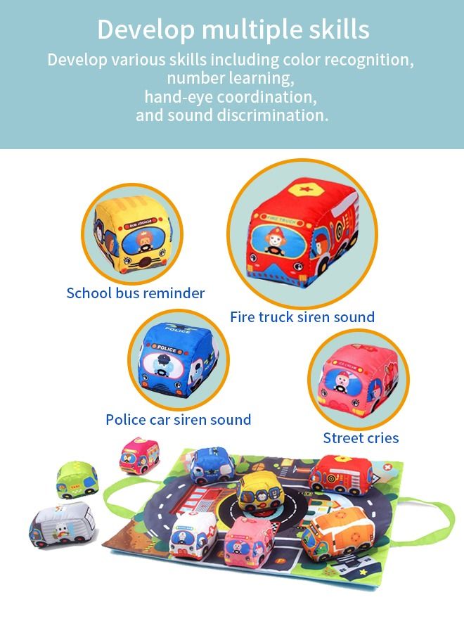 Montessori Education Baby Toy Cloth Car, Early Sensory Development Toy for Babies - Image 2