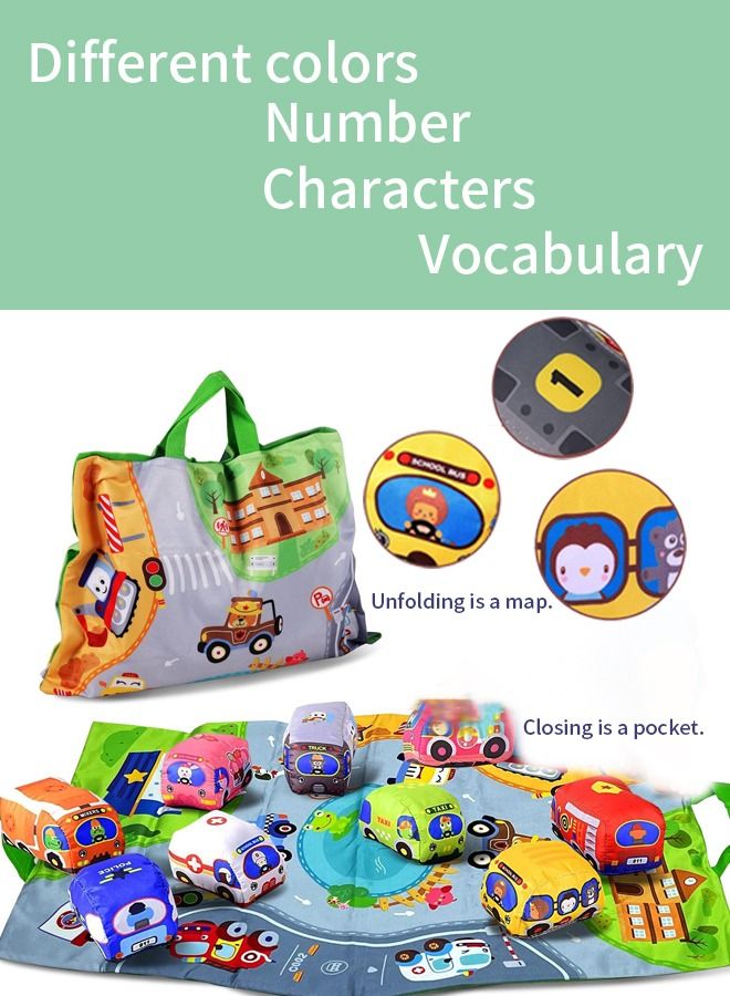 Montessori Education Baby Toy Cloth Car, Early Sensory Development Toy for Babies - Image 3