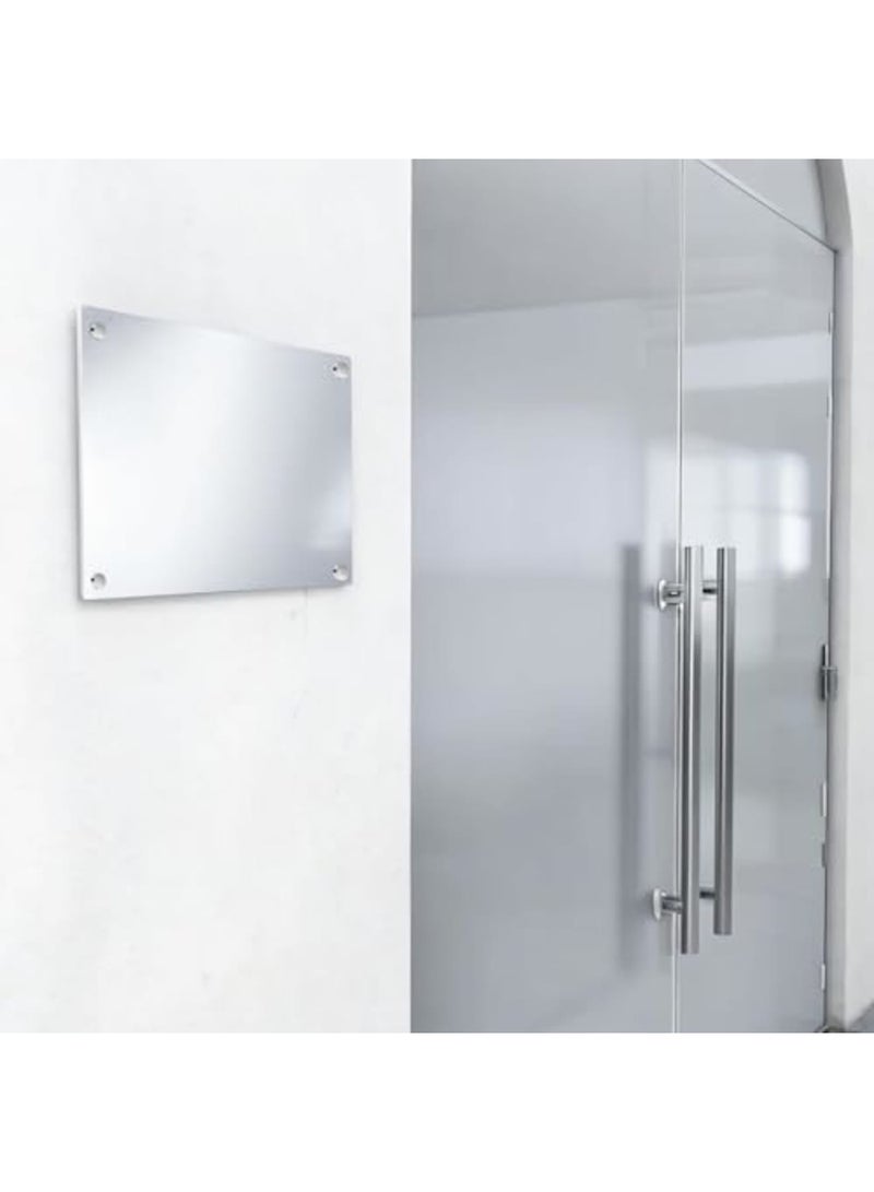 SYOSI Stainless Steel Mirror Screws with Decorative Screw Cover Caps, 0.63" Diameter (16mm), 20 Pcs Fasteners for Bathroom Mirrors, Kitchen Ceiling, Arts, Crafts, and Sign Installations, Silver - Image 5