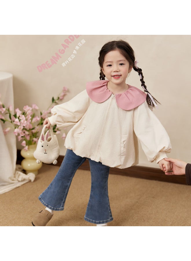 Luson Little O Baby Kids Spring Autumn Outfit Girls Fashion  New Chen Da Pig Infant Shirt Jacket Pants Two-piece Set - Image 1
