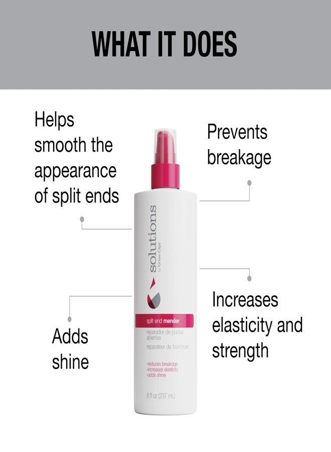 GREAT CLIPS Solutions Split End Mender 8 fl oz | Arginine Bond-Building Formula To Strengthen Hair & Reduce Breakage | Increases Elasticity | Adds Shine & Smoothness | Good For All Hair Types - Image 2