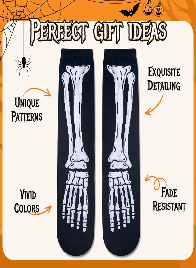 زي مارت جوارب بتصاميم مستوحاة من صور الأشعة السينية من زمارت - جوارب هالوين نسائية، هدايا على شكل هيكل عظمي للنساء - Image 4