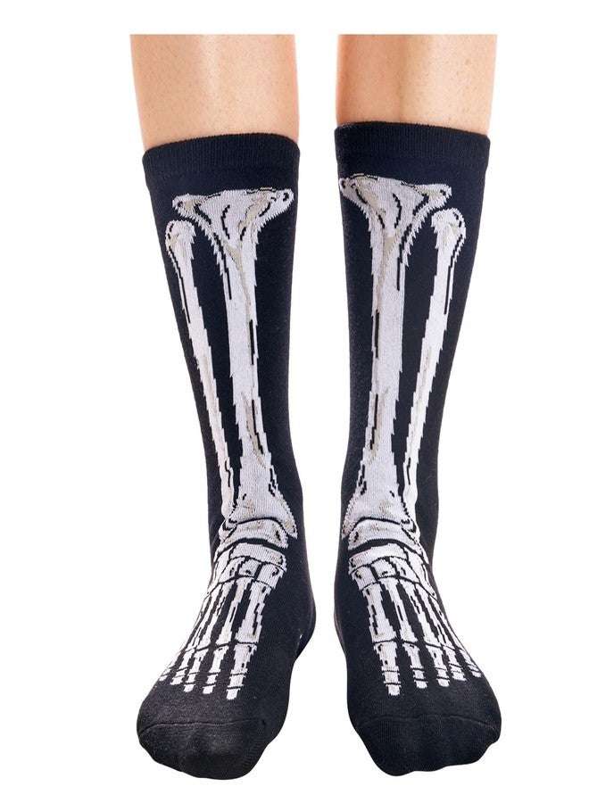 زي مارت جوارب بتصاميم مستوحاة من صور الأشعة السينية من زمارت - جوارب هالوين نسائية، هدايا على شكل هيكل عظمي للنساء - Image 3