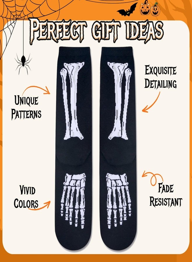 زي مارت جوارب بتصاميم مستوحاة من صور الأشعة السينية من زمارت - جوارب هالوين نسائية، هدايا على شكل هيكل عظمي للنساء - Image 5
