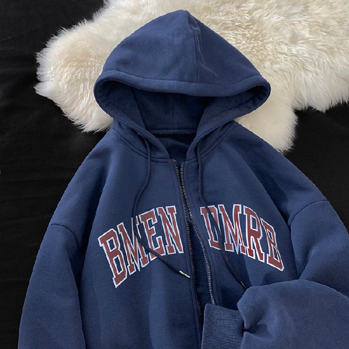 Thick Fleece Hoodie Women Autumn Winter Zip Sweatshirt Plus Size Outerwear Light gray - Image 2