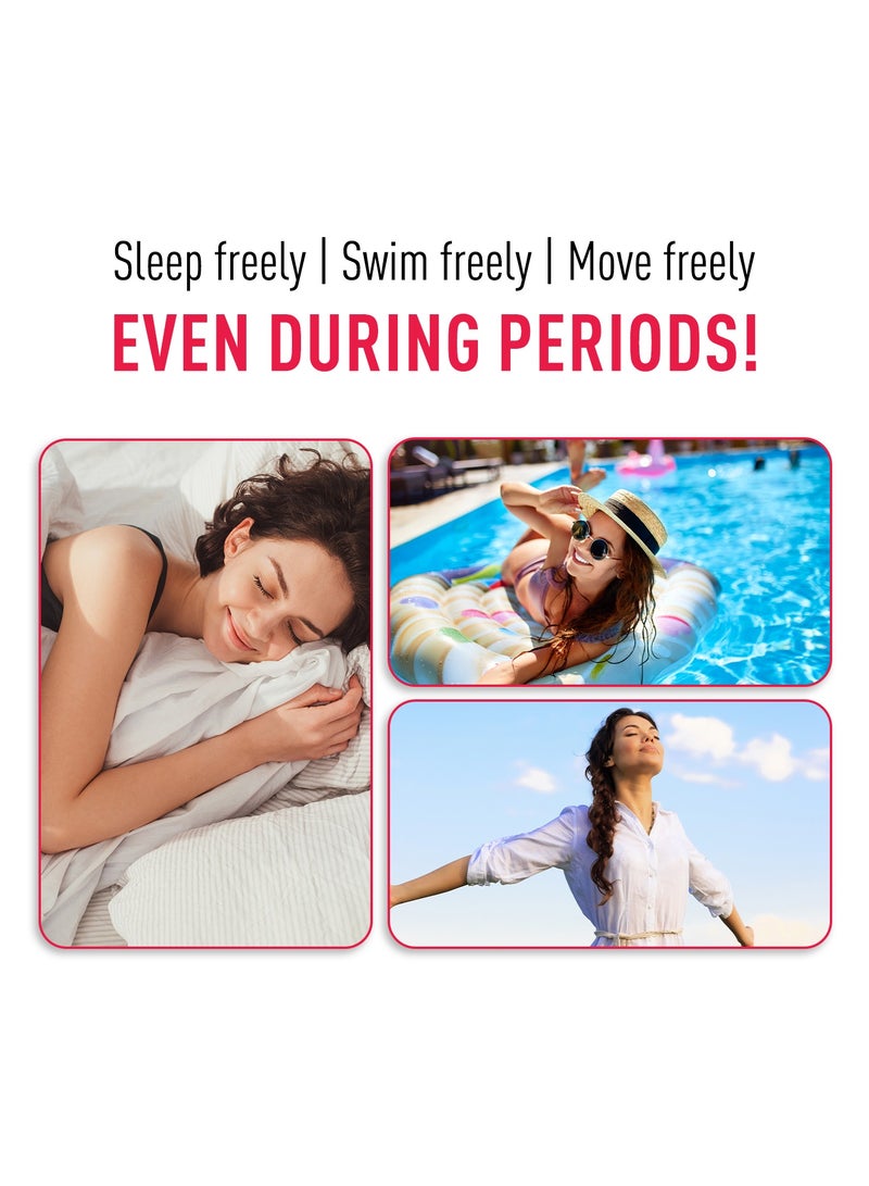 سيرونا كأس الحيض القابل لإعادة الاستخدام من سيرونا للنساء | حجم متوسط ​​مع الحقيبة | فائقة النعومة، خالية من الروائح والطفح الجلدي|سيليكون طبي بنسبة 100%|لا تسرب|حماية لمدة تصل إلى 8-10 ساعات | مسجل لدى إدارة الغذاء والدواء الأمريكية، عبوة من قطعة واحدة - Image 5