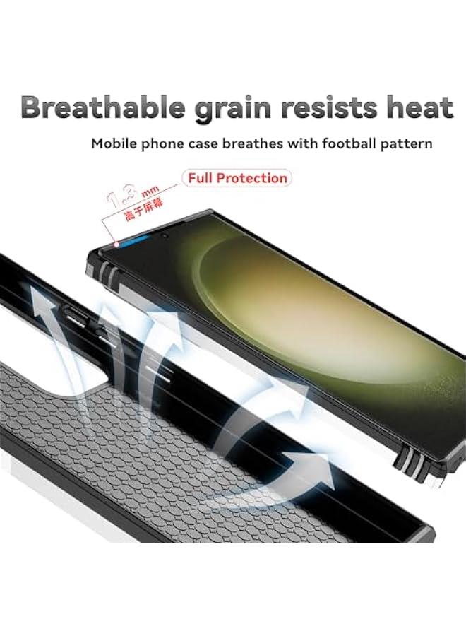 Phone Case for Samsung Galaxy S25 Ultra Case with HD Screen Protector & Kickstand & Slide Camera Cover, Protective Phone Case for Galaxy S25 Ultra 6.9,Silver - Image 4