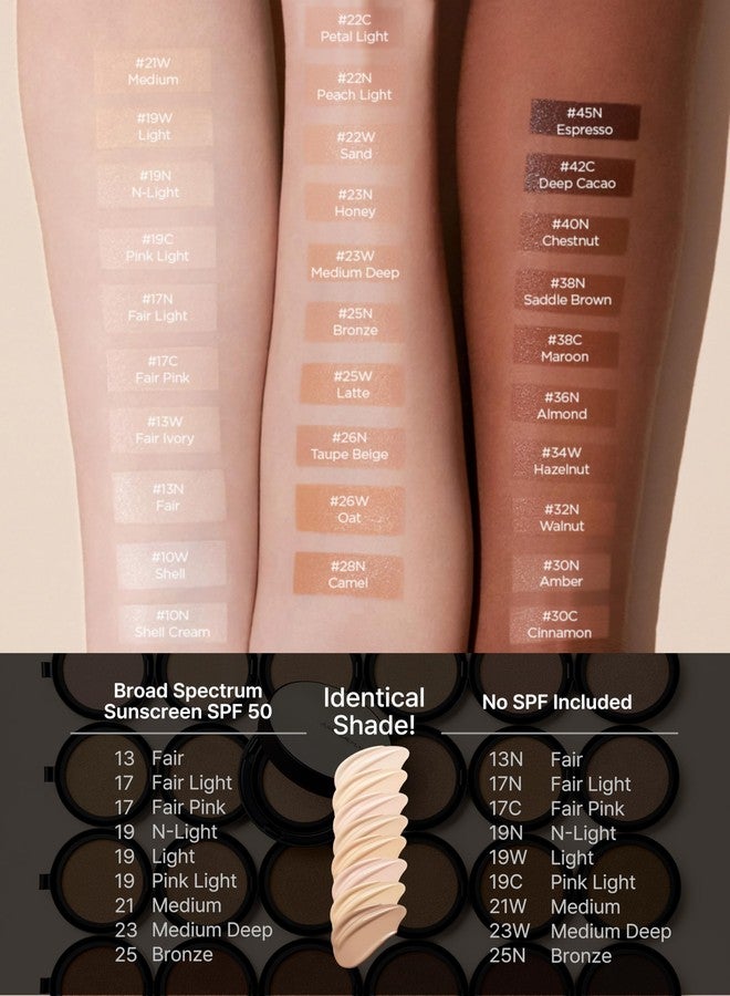 JUNG SAEM MOOL Essential Skin Nuder Cushion 23 Medium Deep 0.49 Fl Oz (Refill Only, SPF 50 Broad Spectrum) | Natural Radiant Finish, Lightweight Hydration, Korean Cushion Foundation - Image 5