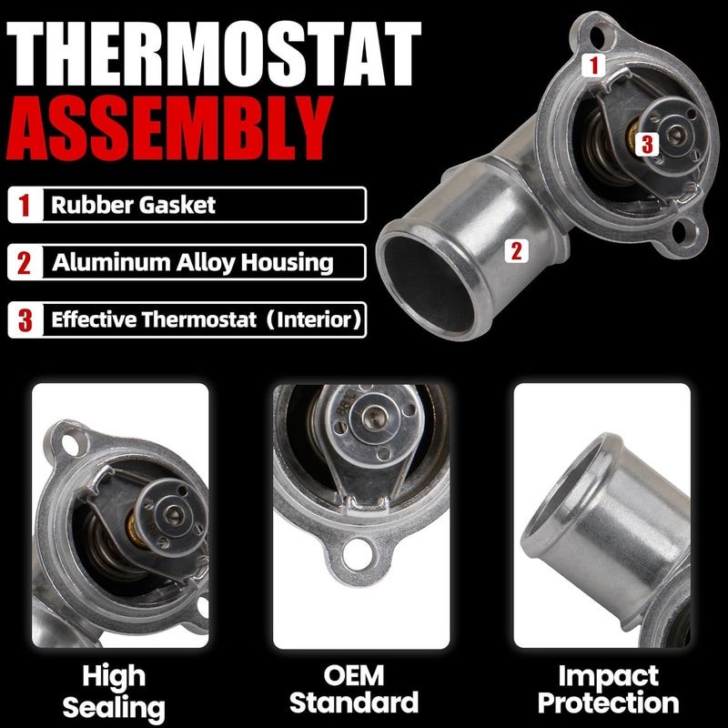 MITZONE Upgrade Aluminium Thermostat Housing Assembly - Image 3