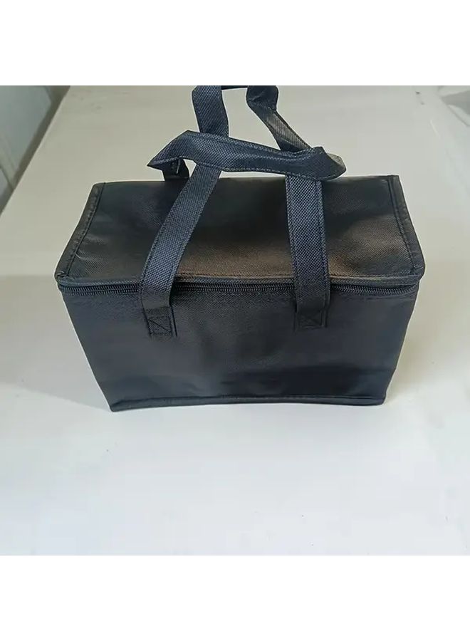 Insulated Hot Cold Food Delivery Bag Soft Aluminium Foil Lining Black - Image 4