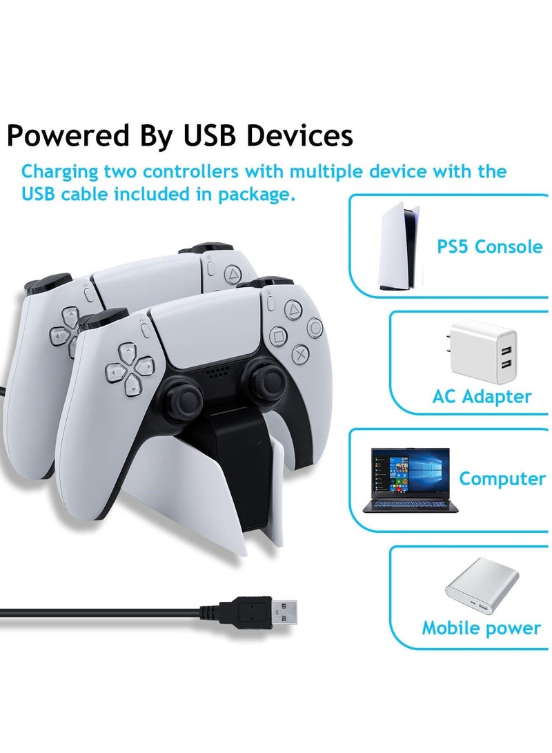 PS5 Controller Charging Station | PS5 Controller Charger for PlayStation 5 DualSense Controller | USB Type C PS5 Charger Stand with LED Indicator - Image 5