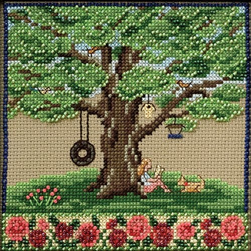 Mill Hill Summer Oak Beaded Counted Cross Stitch Kit Mill Hill 2017 Mighty Oak Quartet Series MH171713 - Image 5