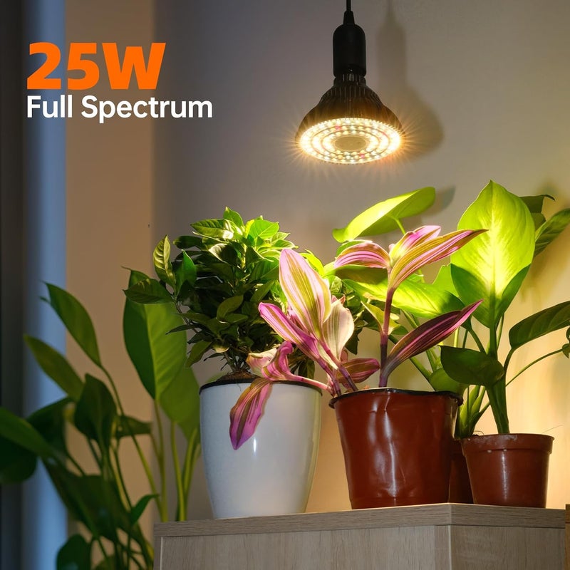 Bstrip Hanging Grow Light for Indoor Plants Full Spectrum, Black Plant Bulb with Optical Lens for Enhanced PPFD, Pendant Grow Light with Timer, 16.4 FT Power Cord, Perfect for Tall Plants and Flowers - Image 3