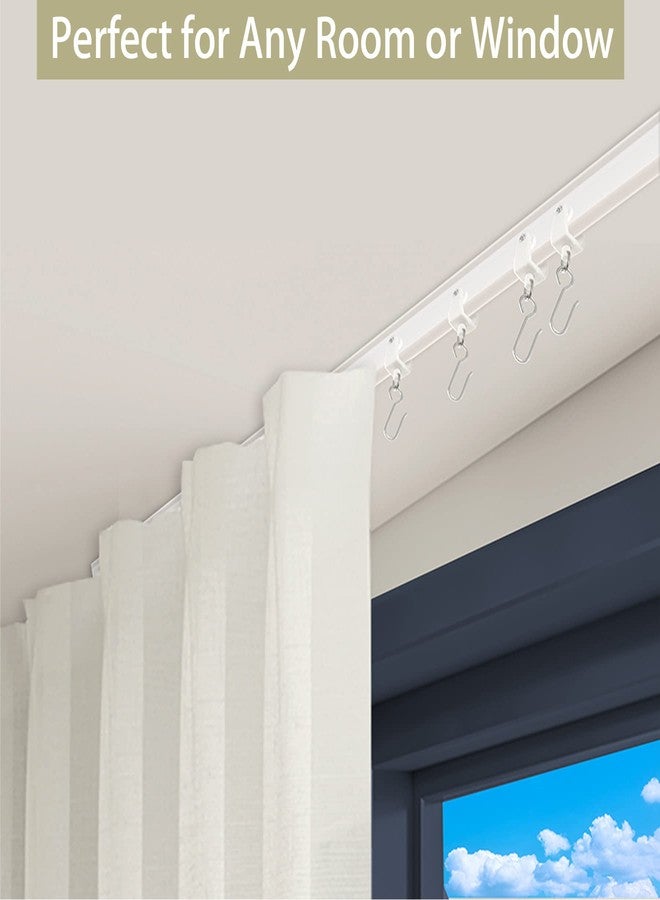 Trimold Premium Ceiling Curtain Track System, Flexible and Durable Design for Effortless Gliding, Ideal for Shower Window RV Room Dividers, Privacy and Home Décor - Image 2