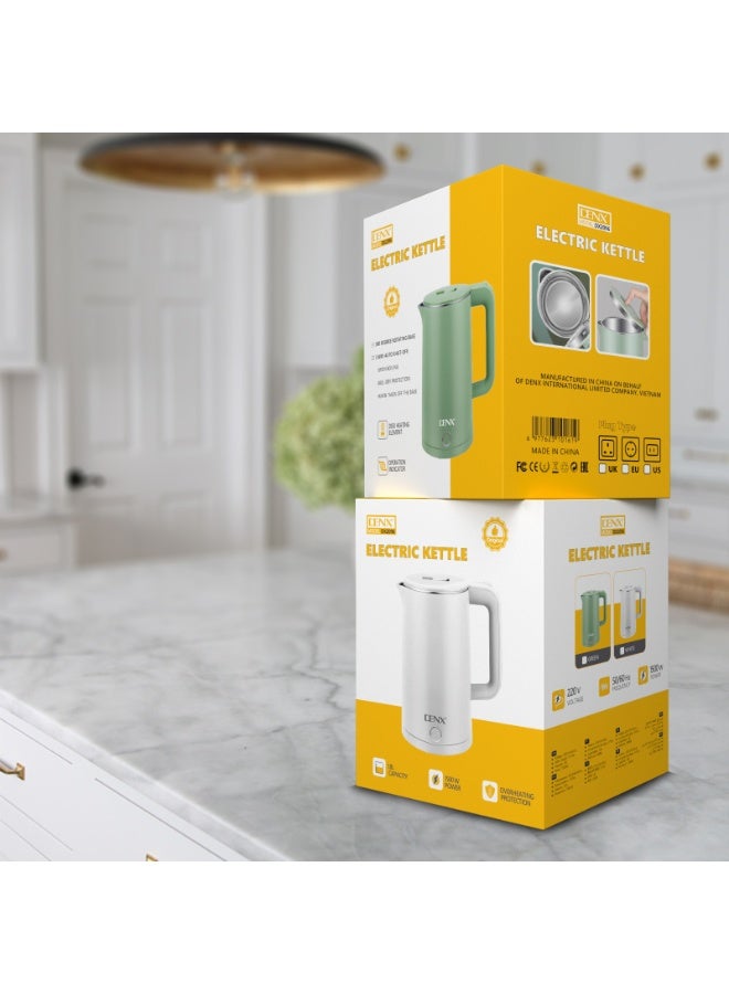 Denx Stainless Steel Electric Kettle Assorted Colours - Image 4