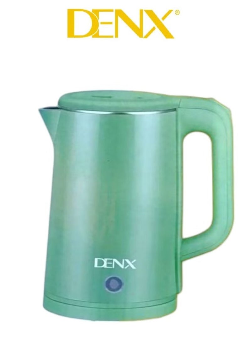 Denx Stainless Steel Electric Kettle Assorted Colours - Image 1