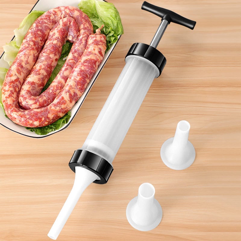 kulusion Sausage Stuffer - Homemade Manual Sausage Maker, Fast Meat Filling Machine, Food Grade Kitchen Sausage Stuffer Tool for Household Use (3 Stuffing Tubes) - Image 5