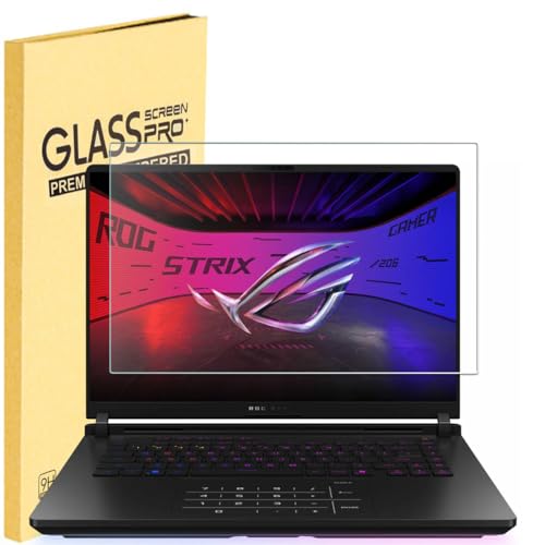 MUBUY-GOL Tempered Glass Screen Protector for ASUS Rog 16-inch Gaming Laptop ASUS ROG Strix G16, ROG Strix SCAR 16, Rog Zephyrus G16 M16, Rog Flow X16 16 inch, 9H Hardness, Bubble Free
