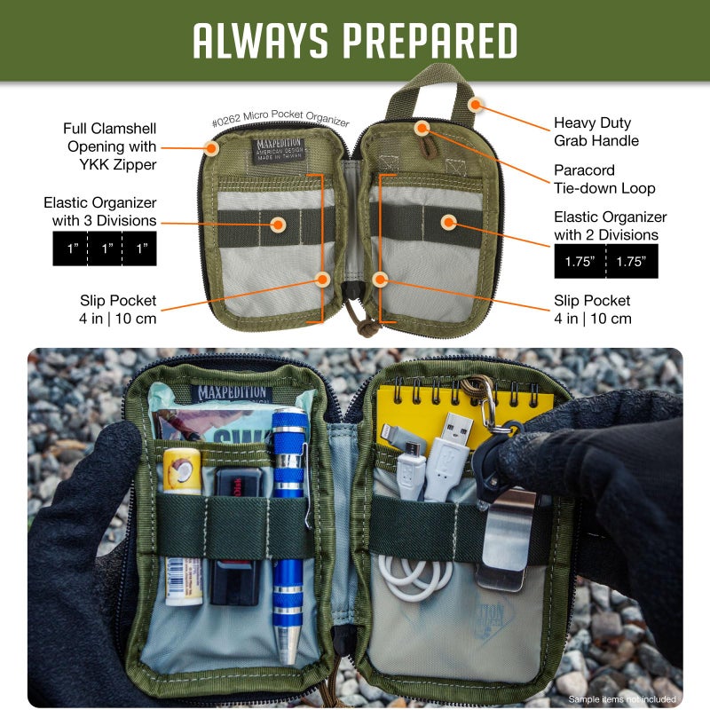 Maxpedition Micro Pocket Organizer (OD Green) - Image 3