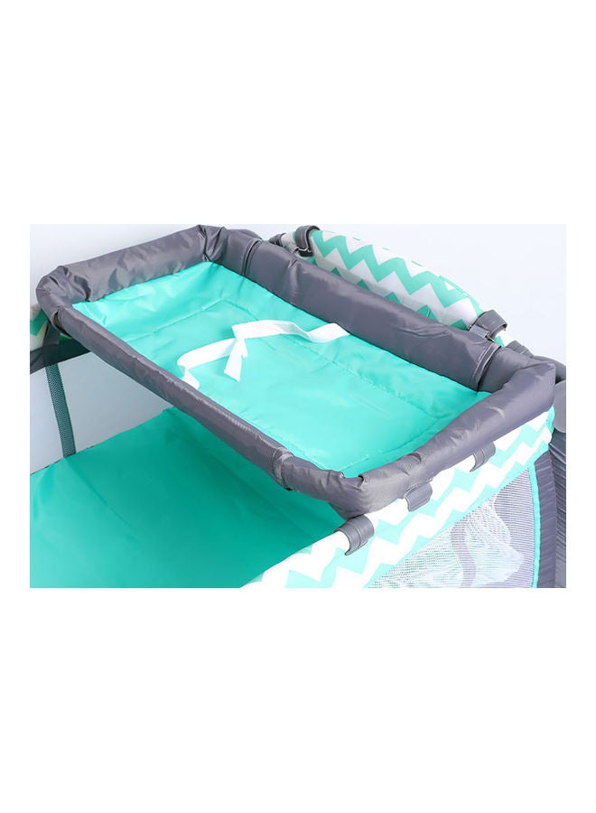 Kidle Baby Folding Bed 6-9 Months, Green - Image 5
