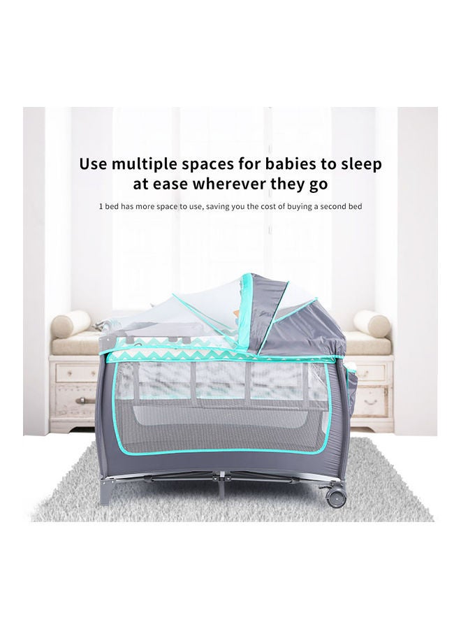 Kidle Baby Folding Bed 6-9 Months, Green - Image 3