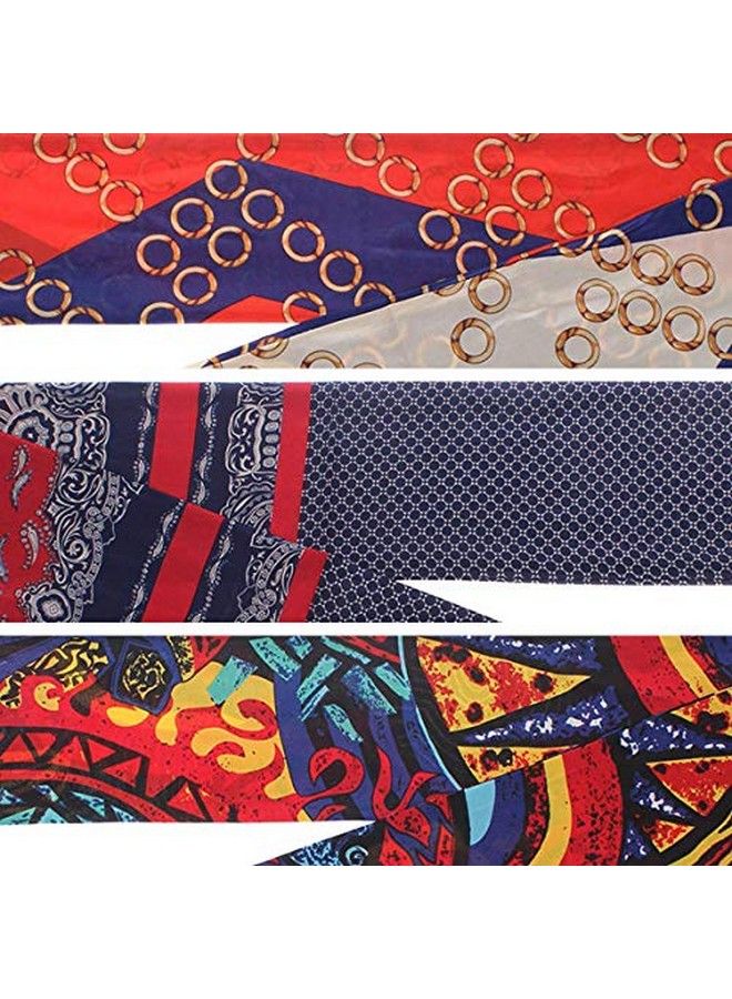 Xtrend 3Pcs Edge Laying Scarf Wrap For Lace Wigs Silk Headband Scarf For Hair Wrapping At Night Fashion Headband For Yoga Sport Makeup Handbags Double Sided Stain Headwrap Scarf Tie  - Image 4