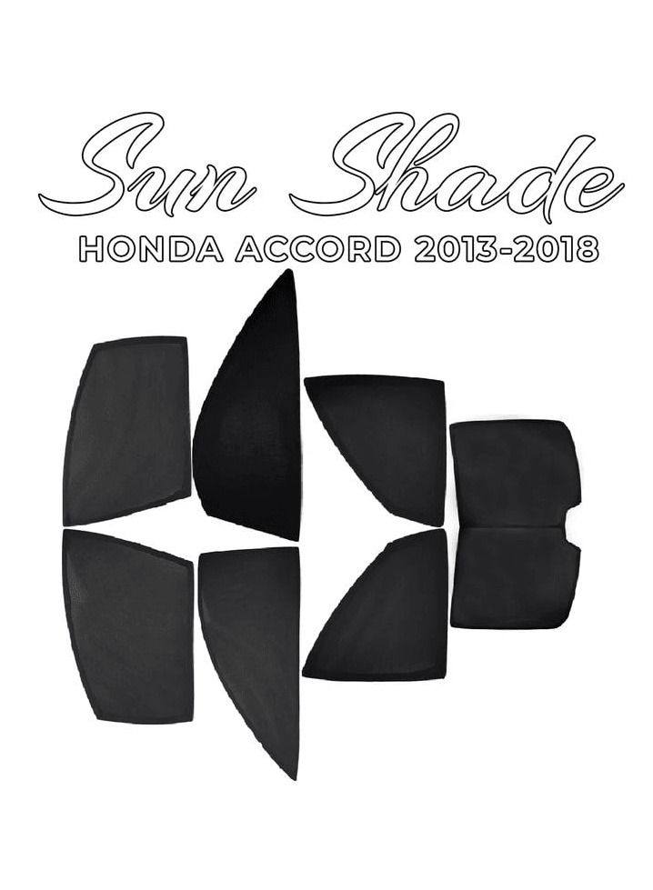 HONDA ACCORD 2013-2018 High-Quality Car Sunshade All Side Sunshade UV and Heat Protection Front Back Sides Sun Shades - Image 1