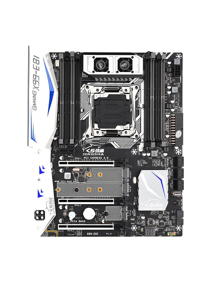 JINGSHA - X99-E8I Gaming Motherboard with 8 DDR4 Memory Slots 6 SATA3.0 Ports Support Intel Xeon E5 LGA2011-3 V3/V4 Series CPU - Image 1