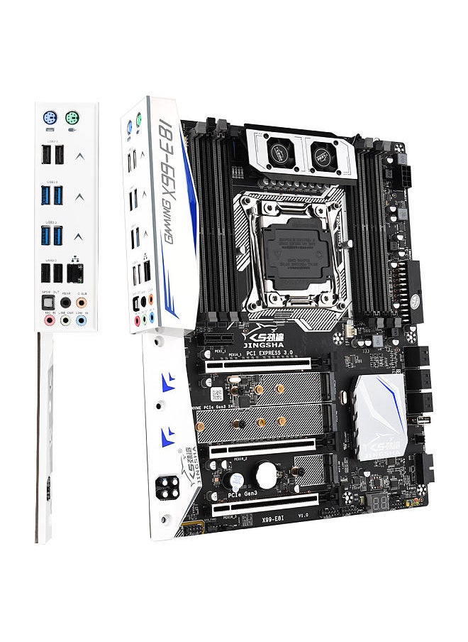 JINGSHA - X99-E8I Gaming Motherboard with 8 DDR4 Memory Slots 6 SATA3.0 Ports Support Intel Xeon E5 LGA2011-3 V3/V4 Series CPU - Image 1