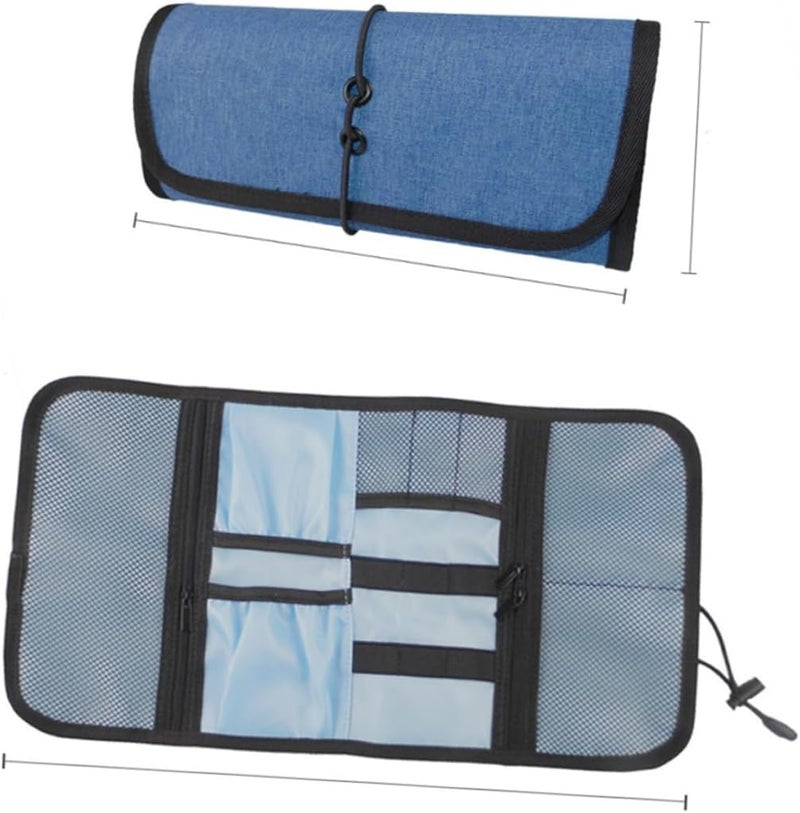 POPETPOP Practical Usb Cable Storage Bag Foldable Digital Pouch for Organizing Earphones and Chargers Large Capacity Accessory Case - Image 4