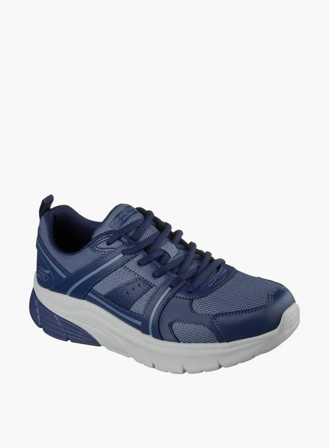 Men's BOBS VAMOS Lace-Up Running Shoes - 118090-NVY