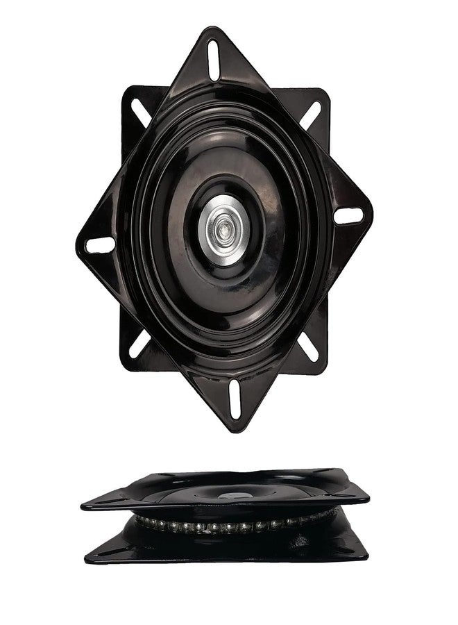 AeKeatDa 2 Pack 6 Inch Bar Stool Swivel Plate Replacement 360 Degree Swivel Square Turntable Base 6 Inch Ball Bearing Swivel for Swivel Chairs, bar Chairs, Rotating Brackets and More - Image 1