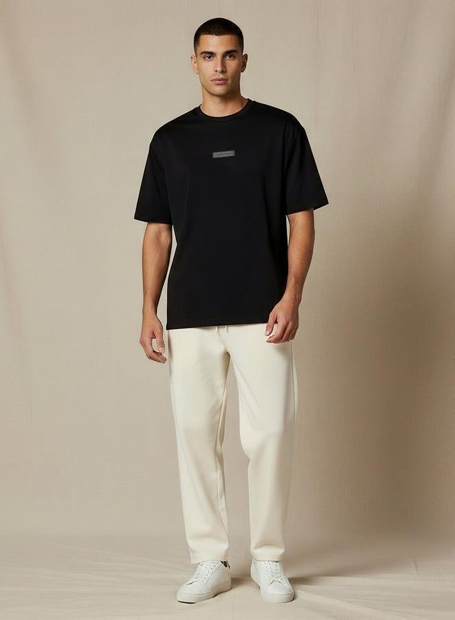 كابا تيشيرت رجالي كابا بياقة دائرية وأكمام قصيرة وتطريز شعار - Image 2