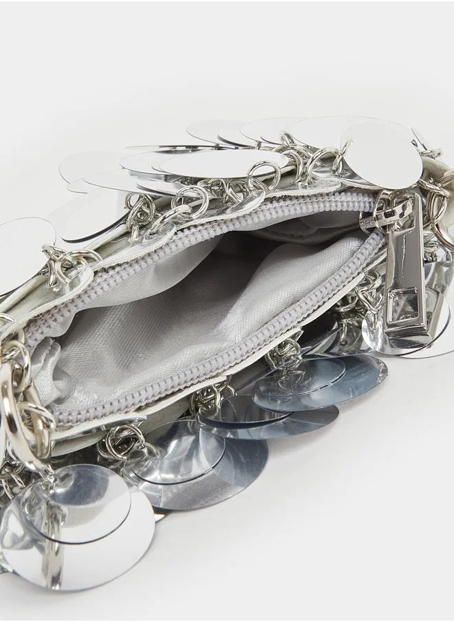 Styli Embellished Mini Bag with Chain Strap